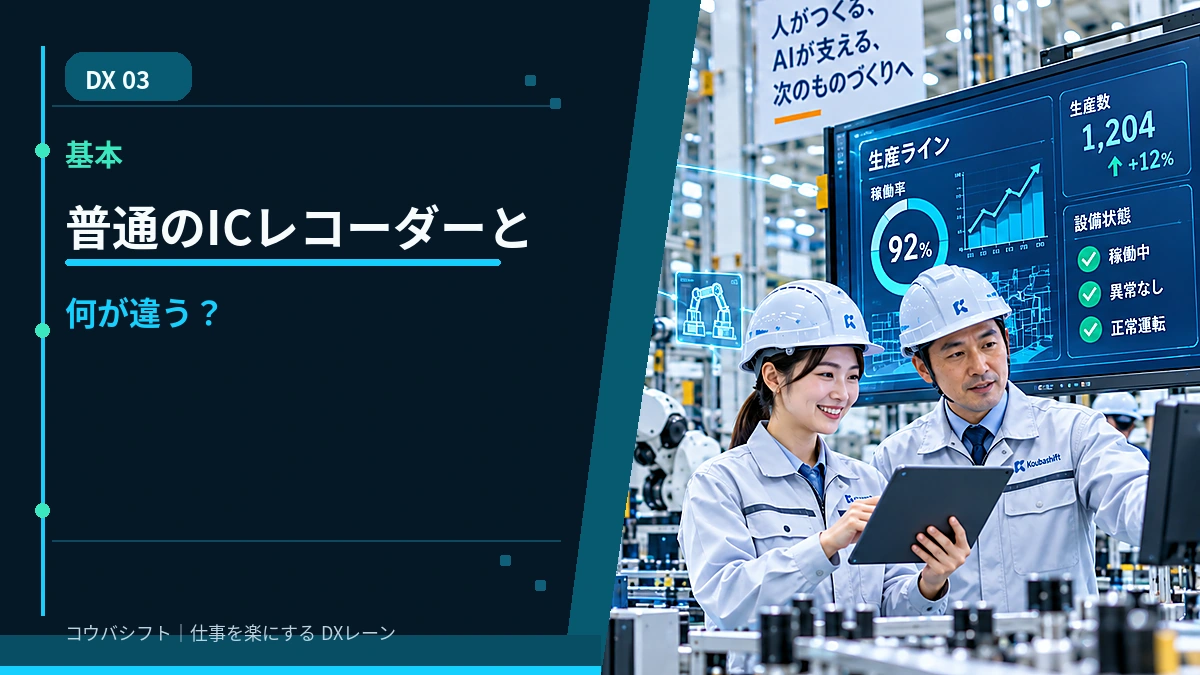 AIボイスレコーダーと普通のICレコーダーは何が違う？