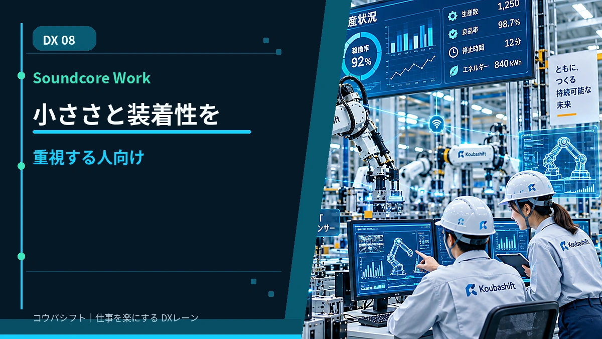 Soundcore Work｜小ささと装着性を重視する人向け