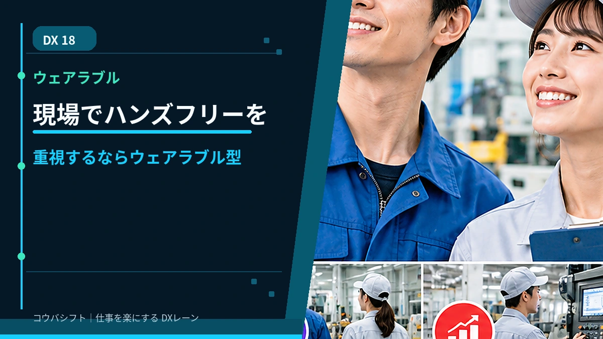 現場でハンズフリーを重視するならウェアラブル型